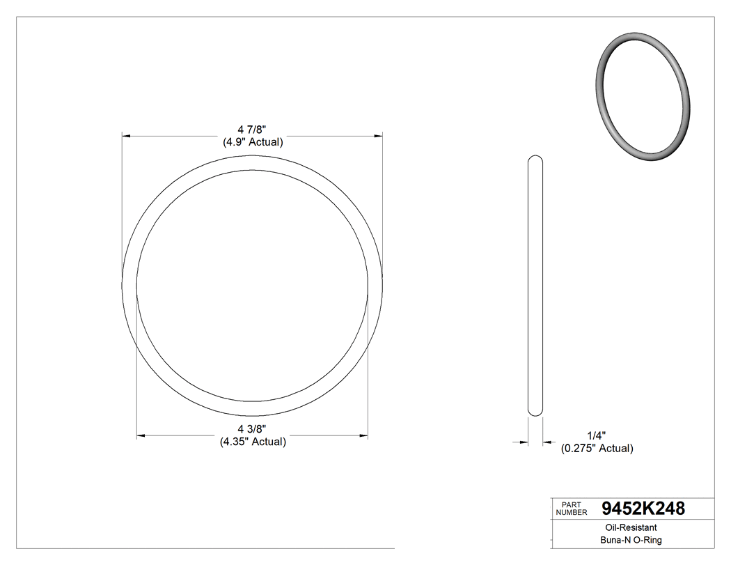 Technical drawing - 9452K248
